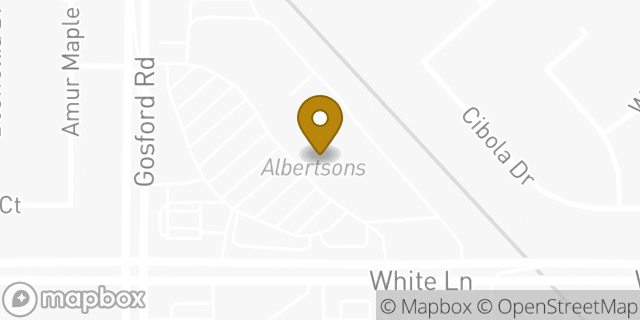 Map showing the location of Starbucks in Bakersfield, CA 93309
