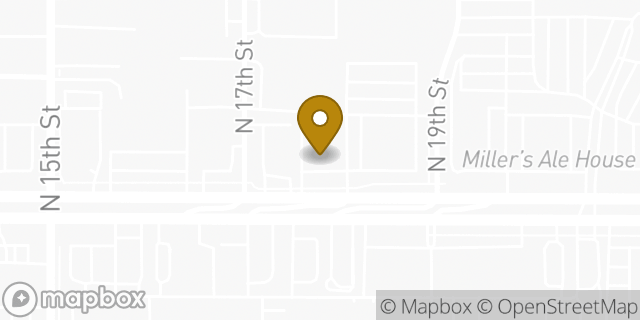 Map showing the location of Bank Of America in Tampa, FL 33612
