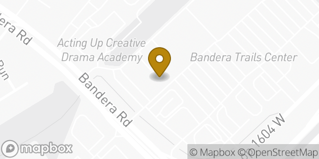 Map showing the location of The UPS Store in Helotes, TX 78023
