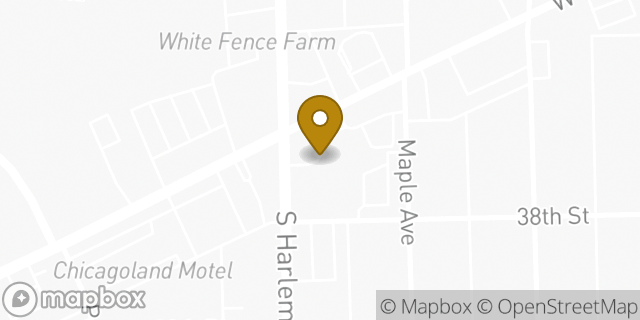 Map showing the location of Starbucks in Berwyn, IL 60402
