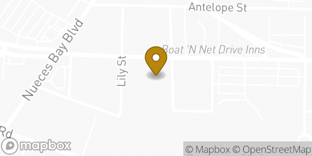 Map showing the location of AutoZone in Corpus Christi, TX 78408