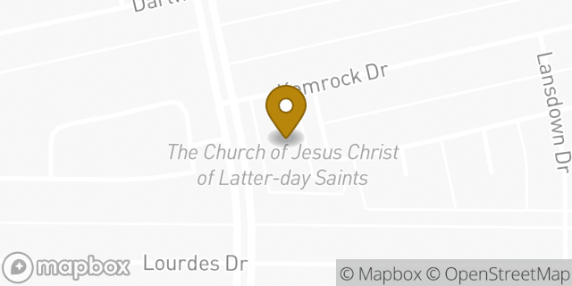 Map showing the location of The Church of Jesus Christ of Latter-day Saints in Houston, TX 77049