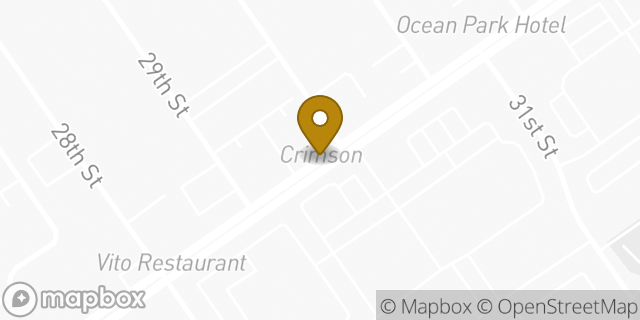 Map showing the location of Starbucks in Santa Monica, CA 90405