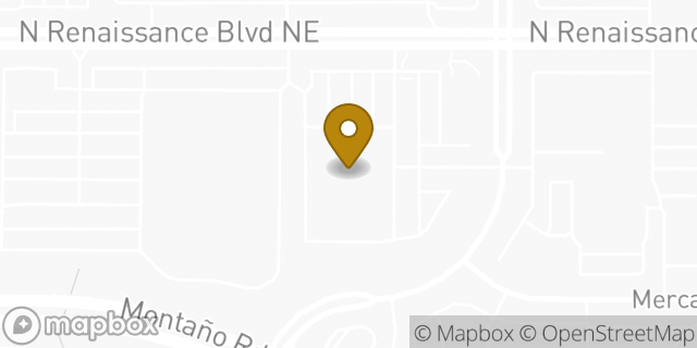 Map showing the location of Sportsman's Warehouse in Albuquerque, NM 87107