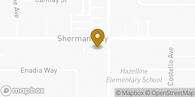 Map showing the location of 7-Eleven in Van Nuys, CA 91405