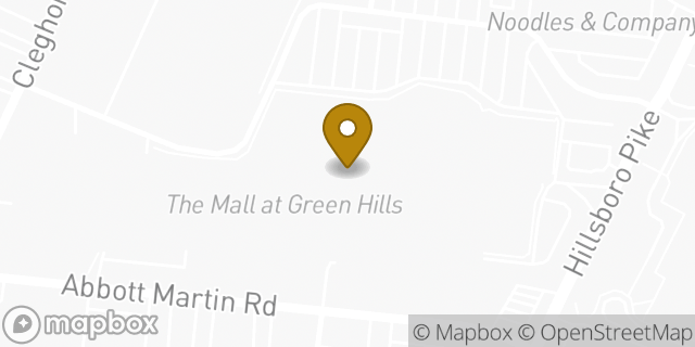 Map showing the location of Athleta in Nashville, TN 37215