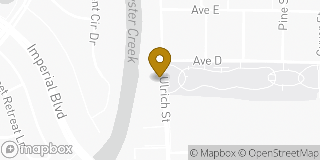 Map showing the location of American Legion Raymond Freeman Post 942 in Sugar Land, TX 77498
