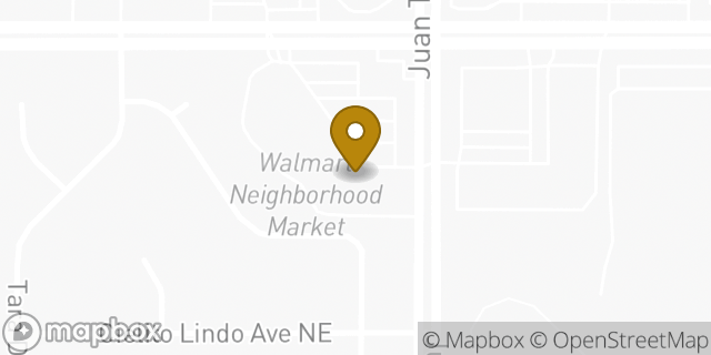 Map showing the location of The UPS Store in Albuquerque, NM 87111