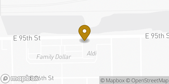 Map showing the location of Aldi in Chicago, IL 60617