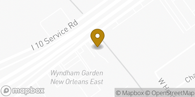 Map showing the location of Enterprise Rent-A-Car in New Orleans, LA 70127