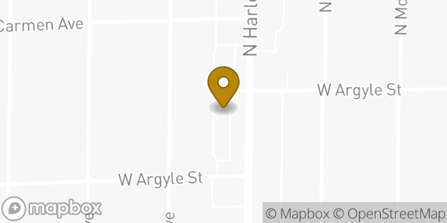 Map showing the location of McDonald's in Chicago, IL 60706