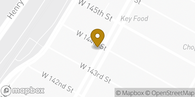 Map showing the location of Chase Bank in New York, NY 10031