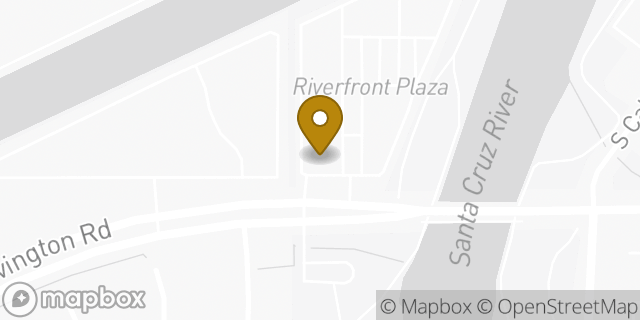Map showing the location of Buffalo Wild Wings in Tucson, AZ 85746