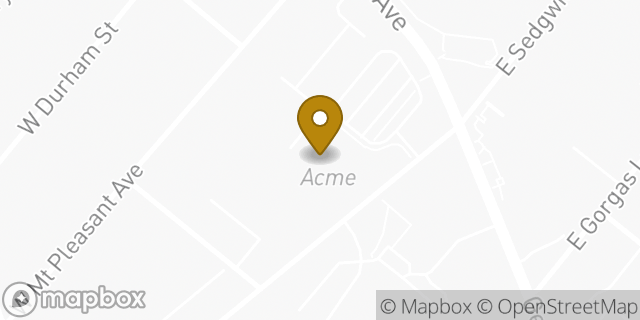 Map showing the location of ACME Markets in Philadelphia, PA 19119