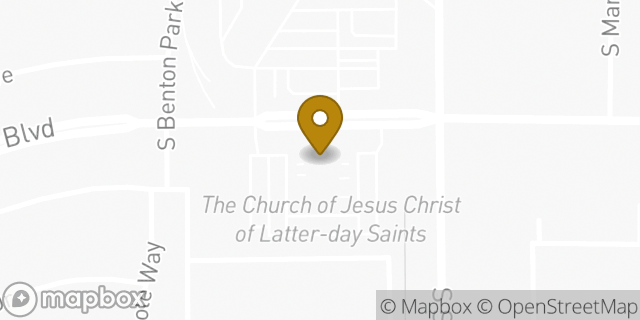 Map showing the location of The Church of Jesus Christ of Latter-day Saints in Mesa, AZ 85212