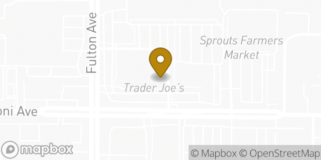 Map showing the location of Trader Joe's in Sacramento, CA 95821