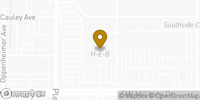Map showing the location of H-E-B in San Antonio, TX 78221
