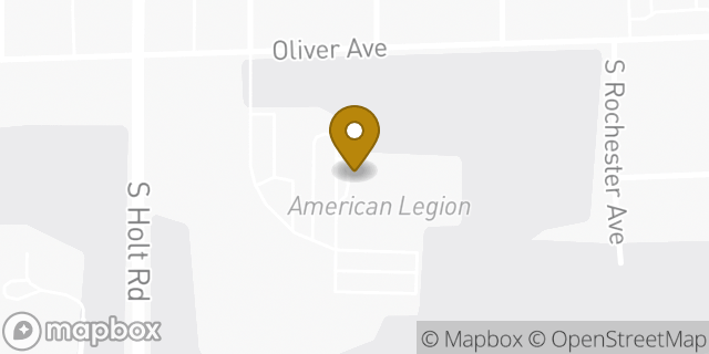 Map showing the location of American Legion Post 64 in Indianapolis, IN 46241