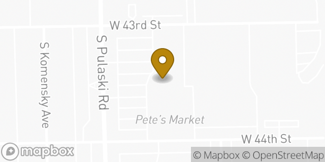 Map showing the location of Planet Fitness in Chicago, IL 60632