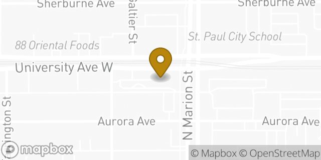Map showing the location of McDonald's in St Paul, MN 55103