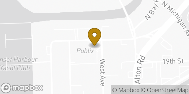 Map showing the location of Publix in Miami Beach, FL 33139