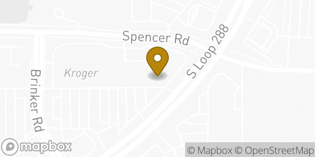 Map showing the location of Buffalo Wild Wings in Denton, TX 76205