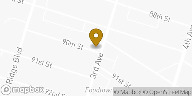 Map showing the location of Dunkin' in Brooklyn, NY 11209