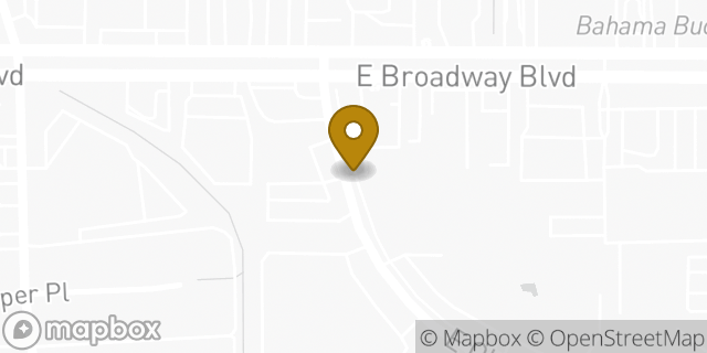 Map showing the location of Desert Trail KinderCare in Tucson, AZ 85710