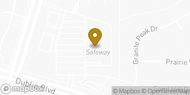 Map showing the location of Safeway in Colorado Springs, CO 80923