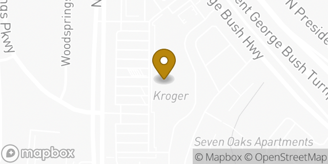 Map showing the location of Coinme in Garland, TX 75044