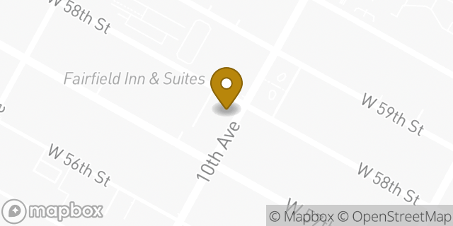 Map showing the location of Chipotle Mexican Grill in New York, NY 10019