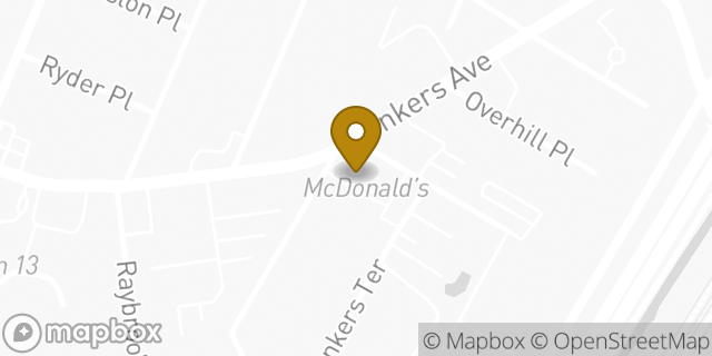 Map showing the location of McDonald's in Yonkers, NY 10704