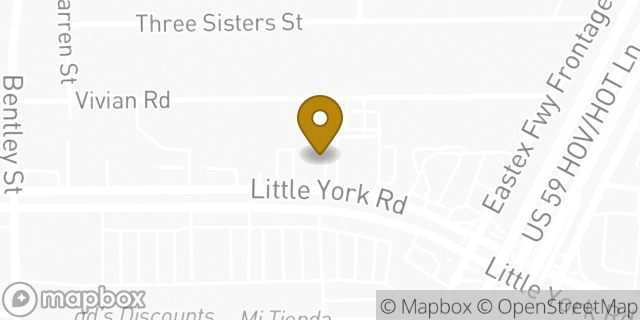 Map showing the location of Sonic Drive In in Houston, TX 77093