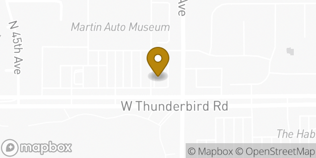 Map showing the location of McDonald's in Glendale, AZ 85306