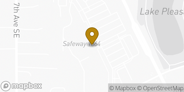 Map showing the location of Starbucks Coffee Company in Bothell, WA 98021