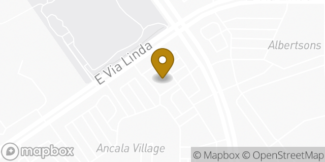 Map showing the location of Chase Bank in Scottsdale, AZ 85259