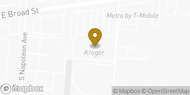 Map showing the location of Kroger in Whitehall, OH 43213