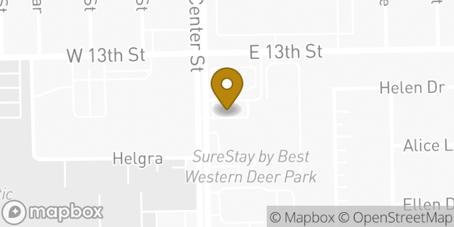 Map showing the location of McDonald's in Deer Park, TX 77536
