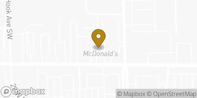 Map showing the location of McDonald's in Wyoming, MI 49509