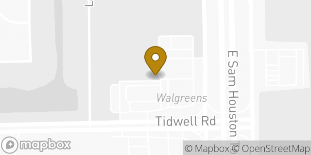 Map showing the location of Walgreens in Houston, TX 77044