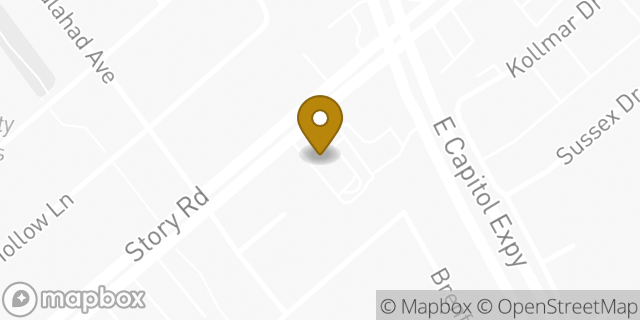 Map showing the location of McDonald's in San Jose, CA 95122