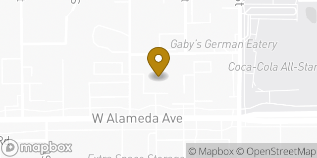 Map showing the location of AutoZone in Lakewood, CO 80226