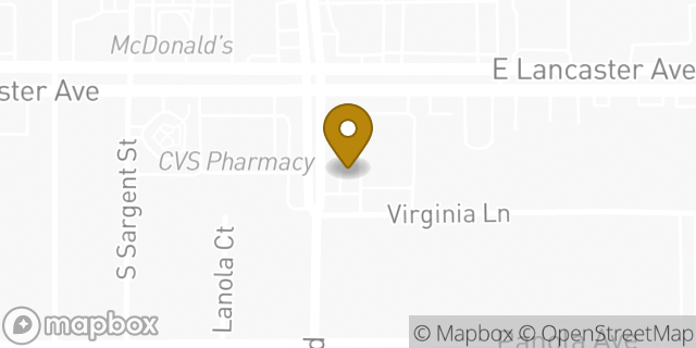 Map showing the location of Pearle Vision in Fort Worth, TX 76103