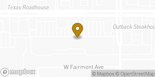 Map showing the location of Subway in Fresno, CA 93711