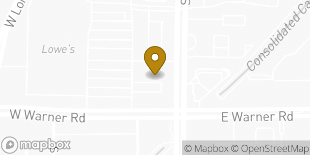 Map showing the location of Subway in Gilbert, AZ 85296