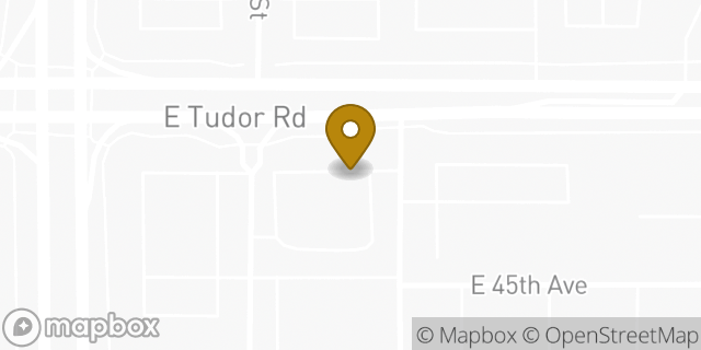 Map showing the location of Starbucks in Anchorage, AK 99503