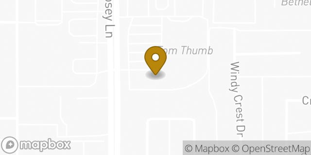 Map showing the location of Papa Johns Pizza in Carrollton, TX 75007