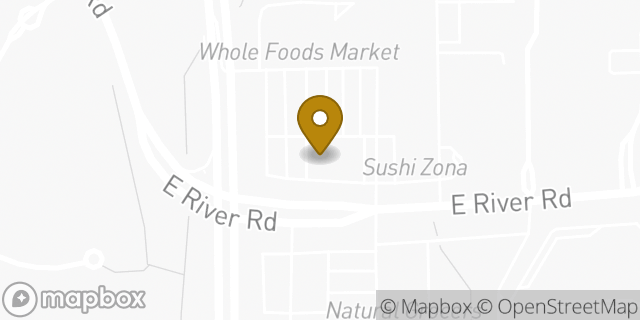 Map showing the location of Walgreens in Tucson, AZ