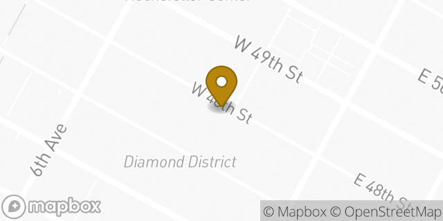 Map showing the location of Starbucks in New York, NY 10036