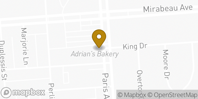 Map showing the location of Subway in New Orleans, LA 70122